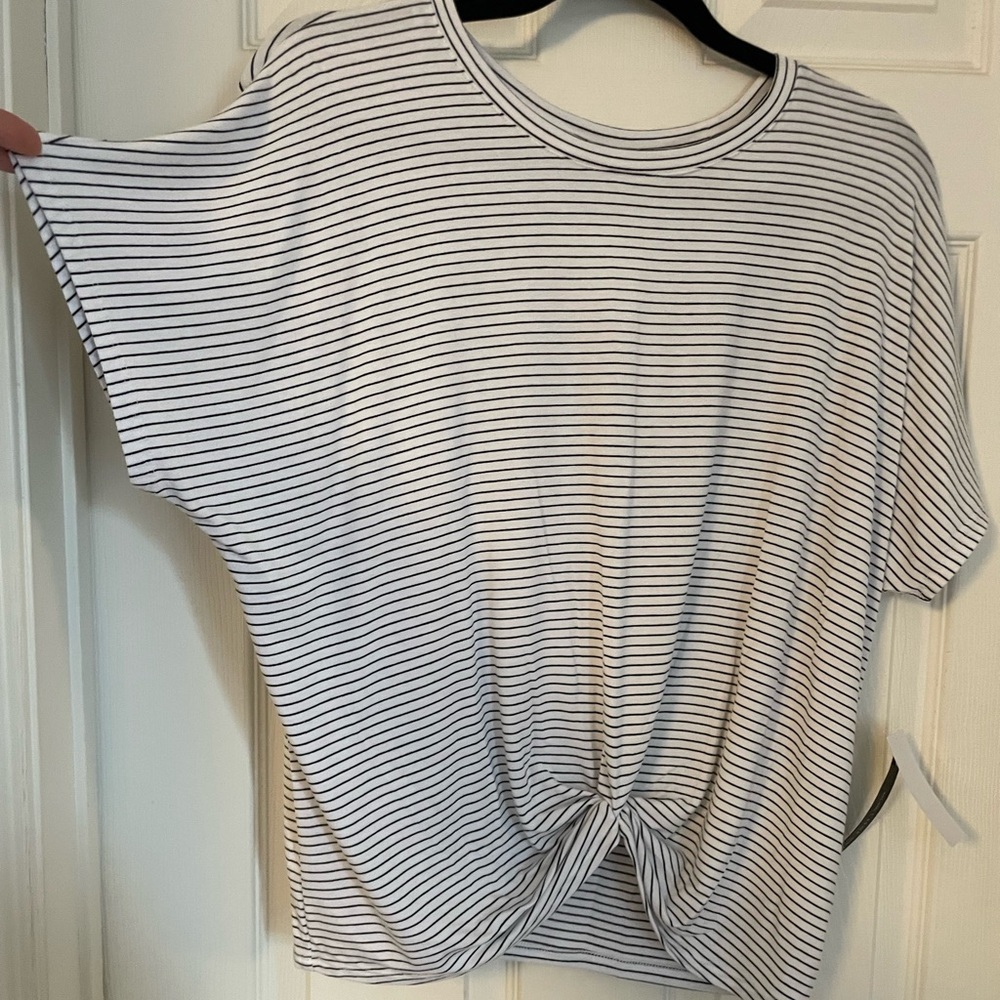 Black and white striped shirt
